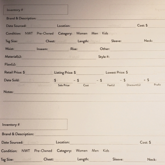 Tax Helper~Reseller Inventory Log Book NEW - Picture 3 of 5